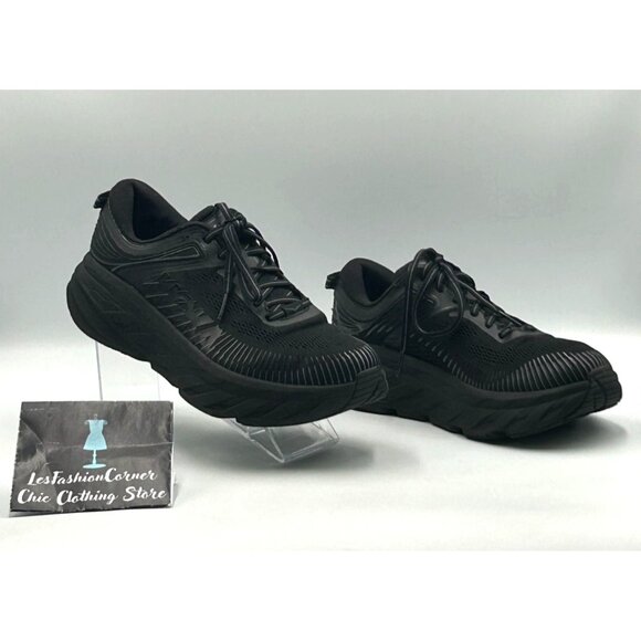 Hoka One One Women's Black Bondi 7 Wide Running Shoes Size 8.5 D 3077 - Picture 12 of 16